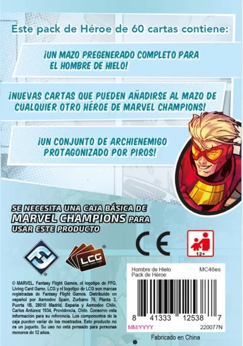 iceman3 Marvel Champions: El juego de cartas - Iceman Pack de héroe