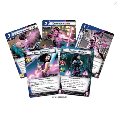 Marvel Chapions: El juego de cartas - Psylocke Pack de héroe