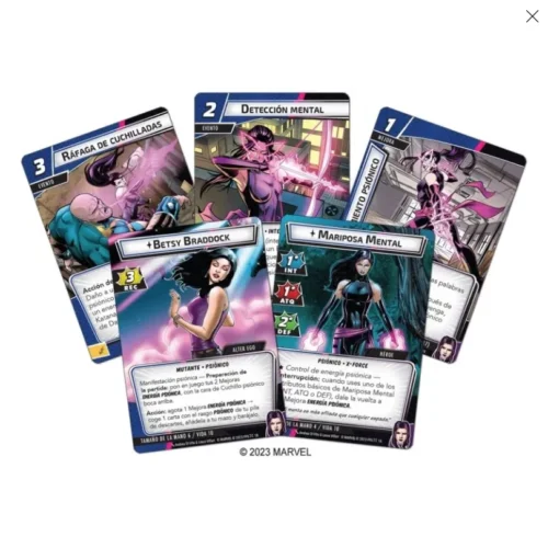 Marvel Chapions: El juego de cartas - Psylocke Pack de héroe