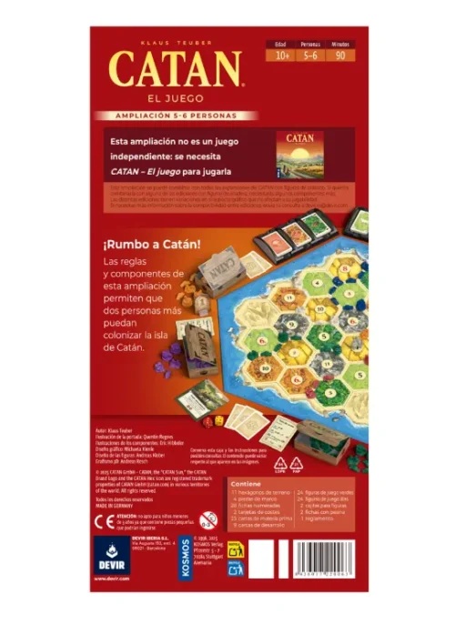 Catan: El Juego ampliación 5-6 jugadores