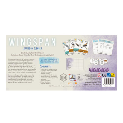 Wingspan: Expansión Europea